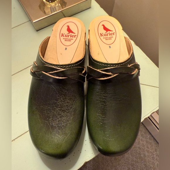 Kurier clog low heel green, size 39 UEC - Picture 1 of 5